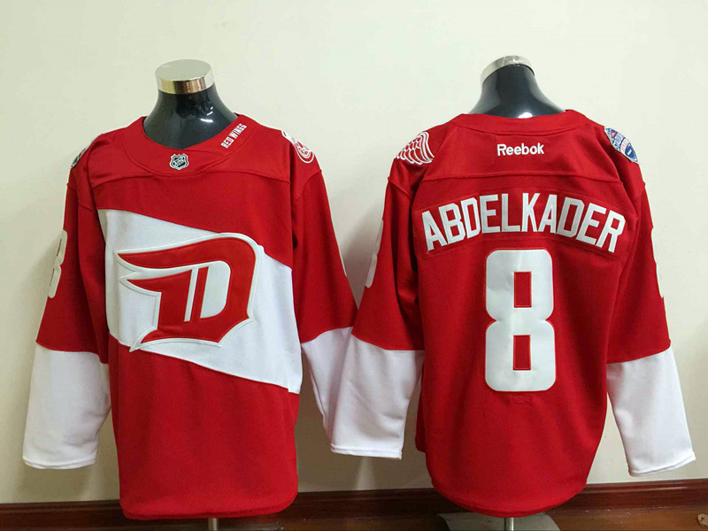 NHL Detroit Red Wings #8 Abdelkader Red 2016 Winter Stadium Series Jersey