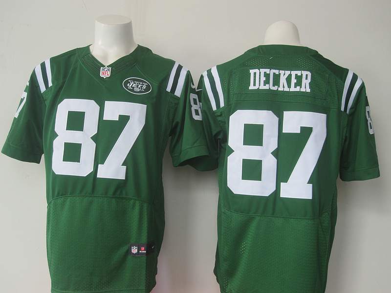 Nike New York Jets #87 Decker Green New Jersey