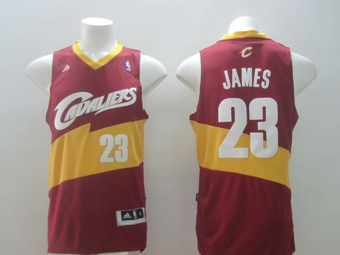 NBA Cleveland Cavaliers #23 James Red Christmas Jersey