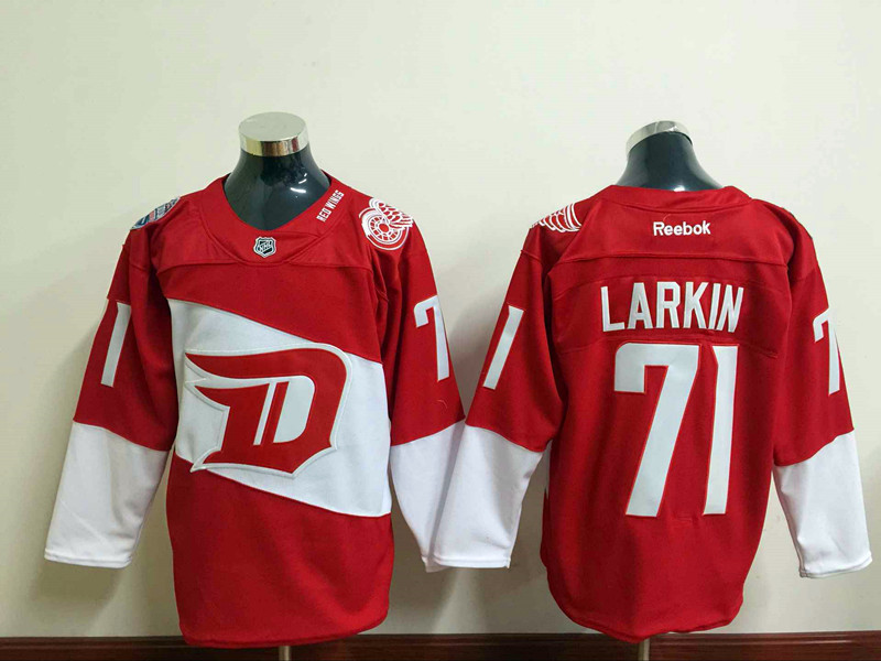 NHL Detroit Red Wings #71 Larkin Red 2016 Winter Stadium Series Jersey