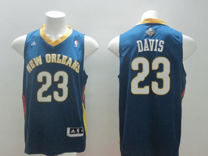 NBA New Orleans Hornets #23 Davis Blue New Jersey