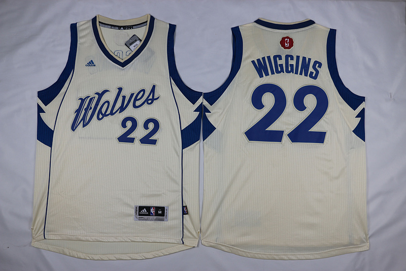 NBA Minnesota Timberwolves #22 Wiggins 15-16 Christmas Jersey