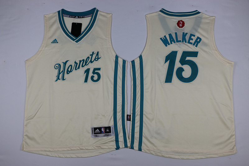 Youth NBA New Orleans Hornets #15 Walker 15-16 Christmas Jersey