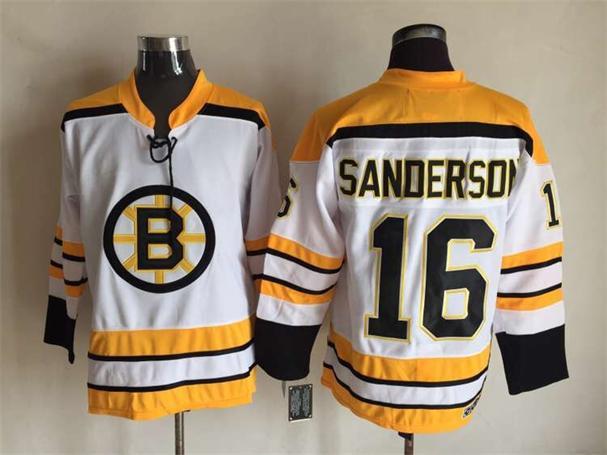 NHL Boston Bruins #16 Sanderson White New Jersey
