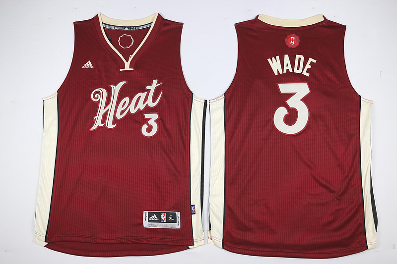 Youth Miami Heat #3 Wade 15-16 Christmas Jersey