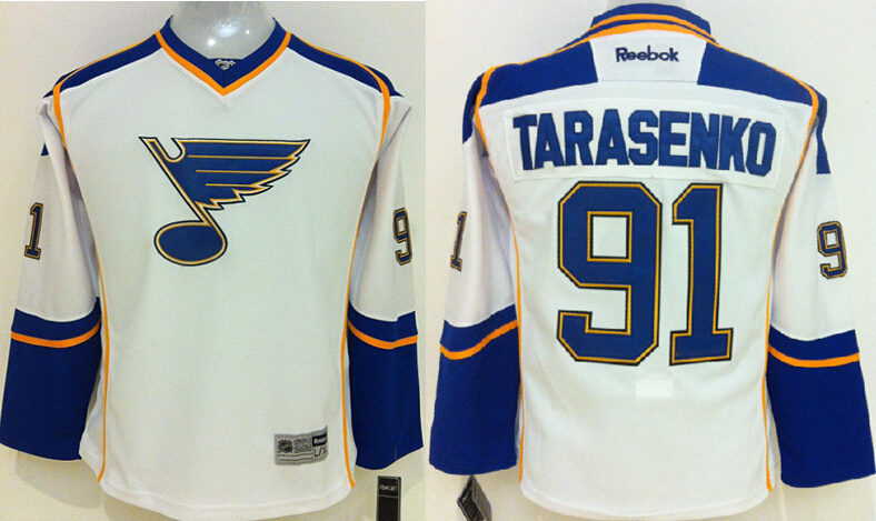 NHL St.Louis Blues #91 Tarasenk White Youth Jersey