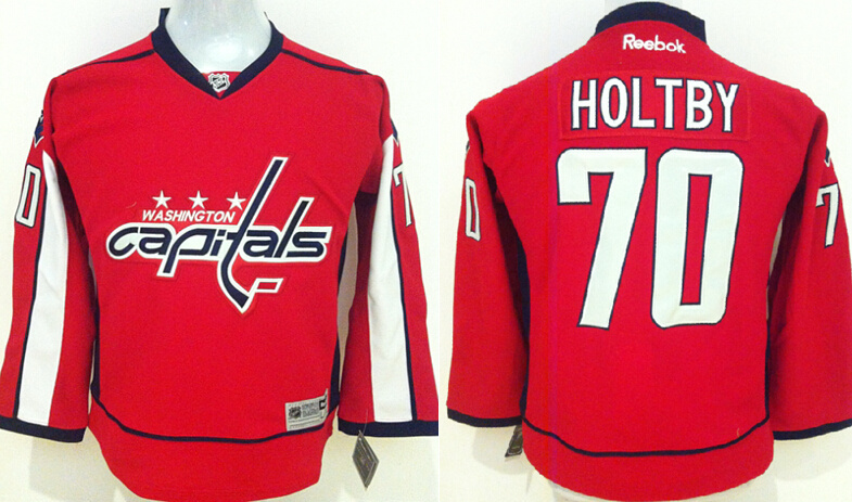 NHL Washington Capitals #70 Holtby Red Youth Jersey