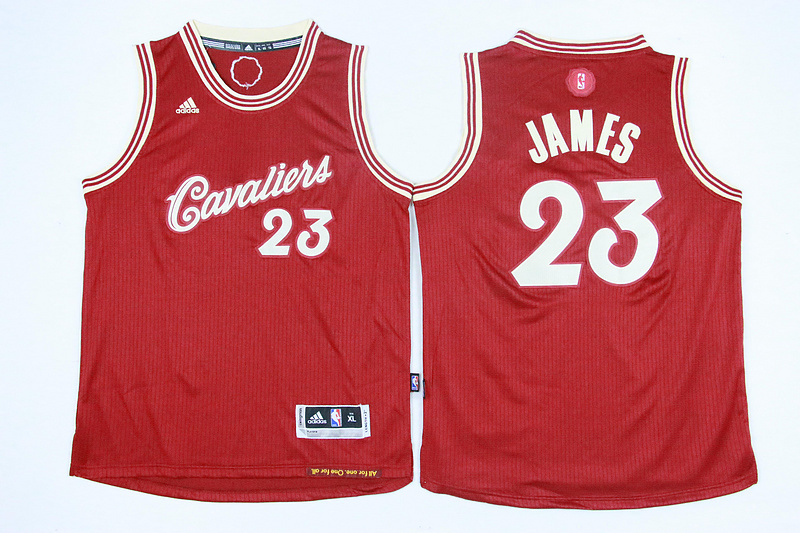 Youth NBA Cleveland Cavaliers #23 James Red 15-16 Christmas Jersey