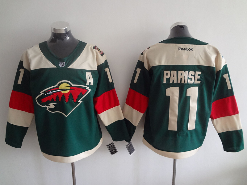 NHL Minnesota Wild #11 Parise Green Jersey