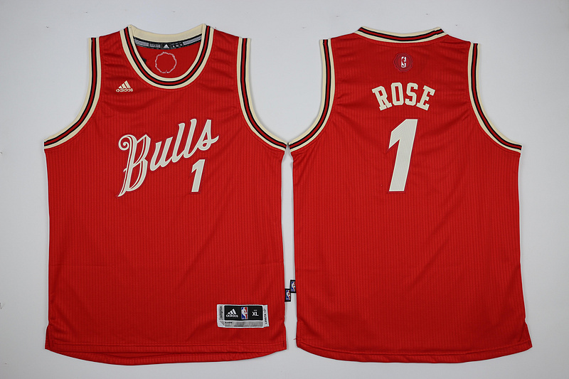 Youth NBA Chicago Bulls #1 Rose 15-16 Christmas Jersey