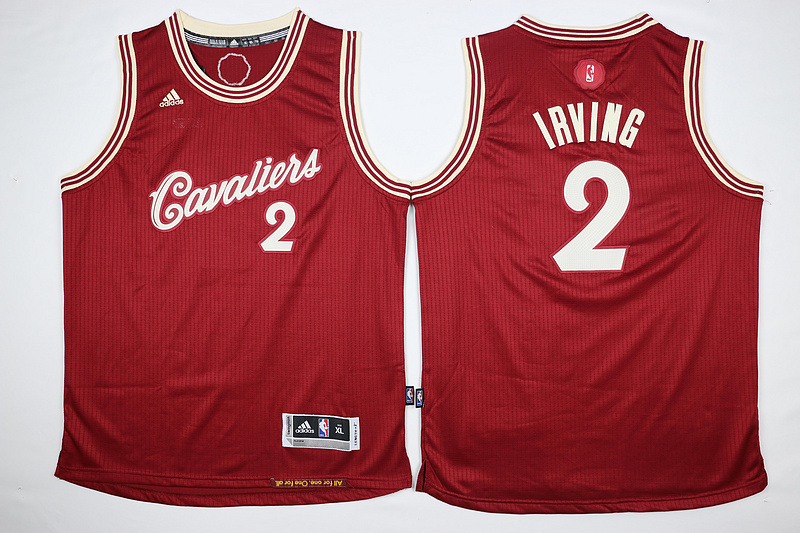 Youth NBA Cleveland Cavaliers #2 Irving Red 15-16 Christmas Jersey