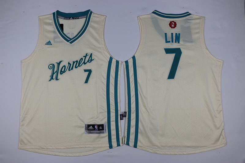 Youth NBA New Orleans Hornets #7 Lin 15-16 Christmas Jersey
