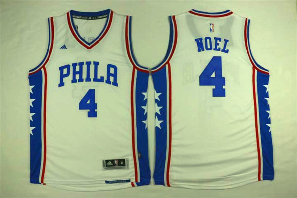 NBA Philadelphia 76ers #4 Noel White Jersey