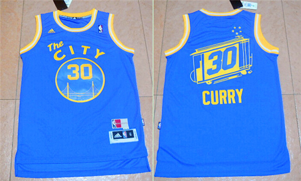 NBA Golden State Warriors #30 Curry Blue Jersey