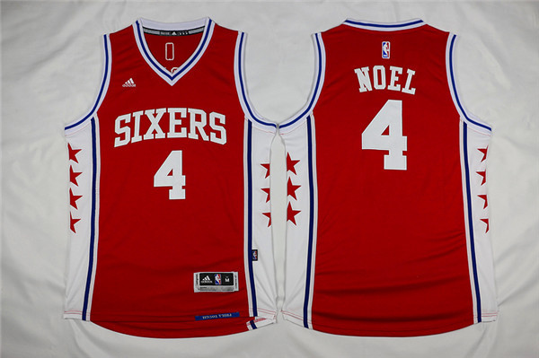 NBA Philadelphia 76ers #4 Noel Red Jersey