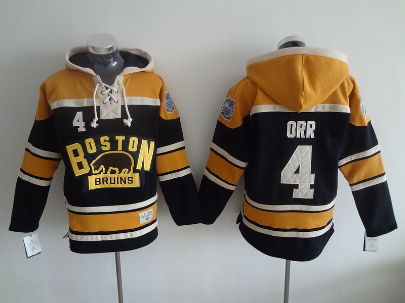 NHL Boston Bruins #4 Orr Black Hoodie