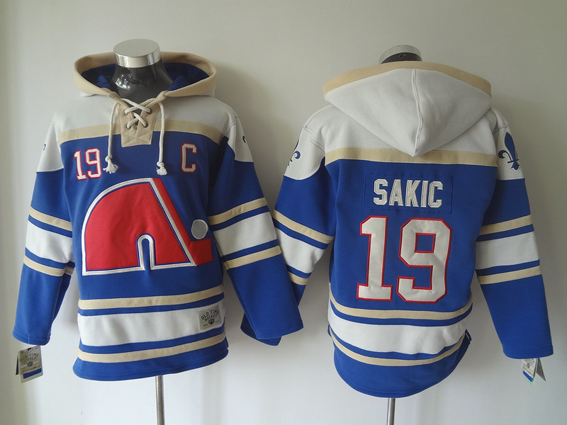 NHL Colorado Avalanche #19 Sakic Blue Hoodie