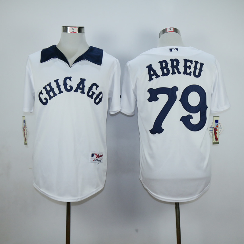 MLB Chicago White Sox #79 Abreu 1976 Turn Back The Clock Jersey 