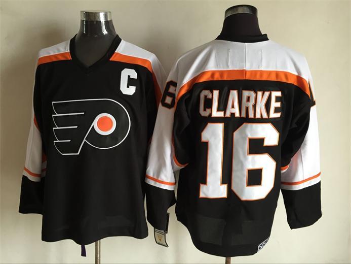 NHL Philadelphia Flyers #16 Clarke Black Jersey