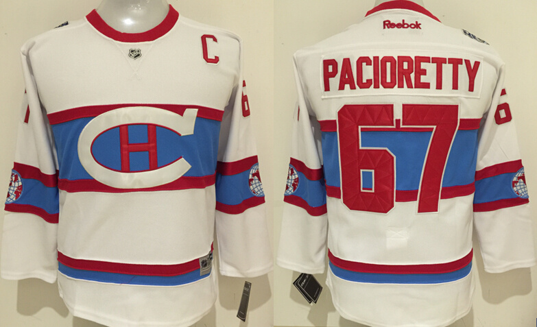 NHL Montreal Canadiens #67 Pacioretty White Classic Kids Jersey