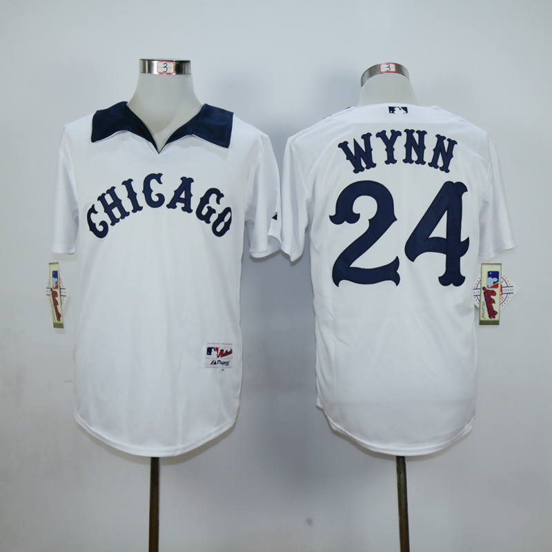MLB Chicago White Sox #24 Wynn 1976 Turn Back The Clock Jersey 