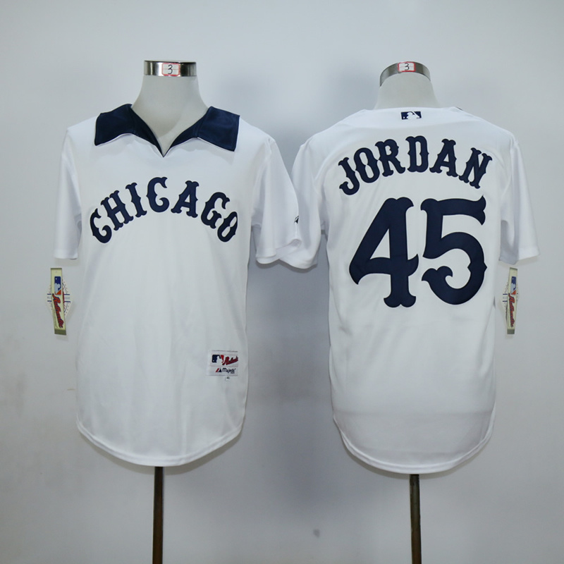 MLB Chicago White Sox #45 Michael Jordan 1976 Turn Back The Clock Jersey 