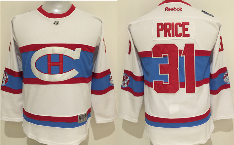 NHL Montreal Canadiens #31 Price White Classic Kids Jersey