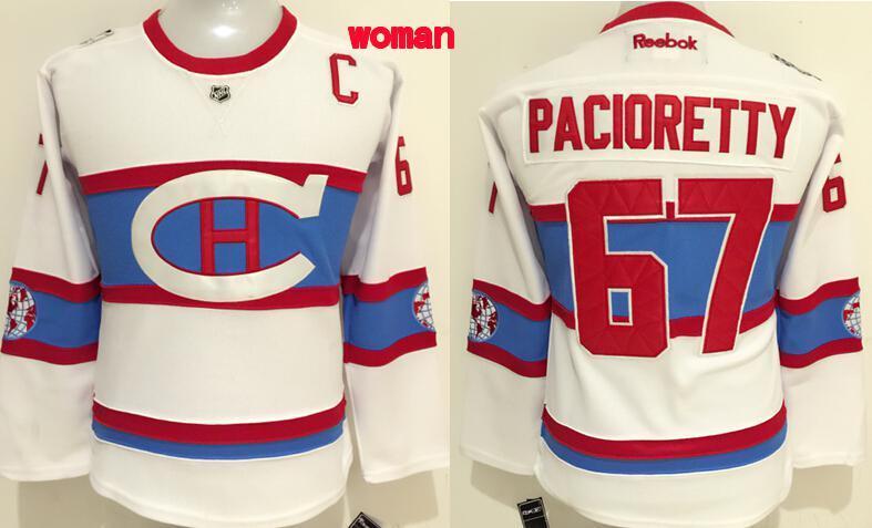 NHL Montreal Canadiens #67 Pacioretty White Classic Women Jersey