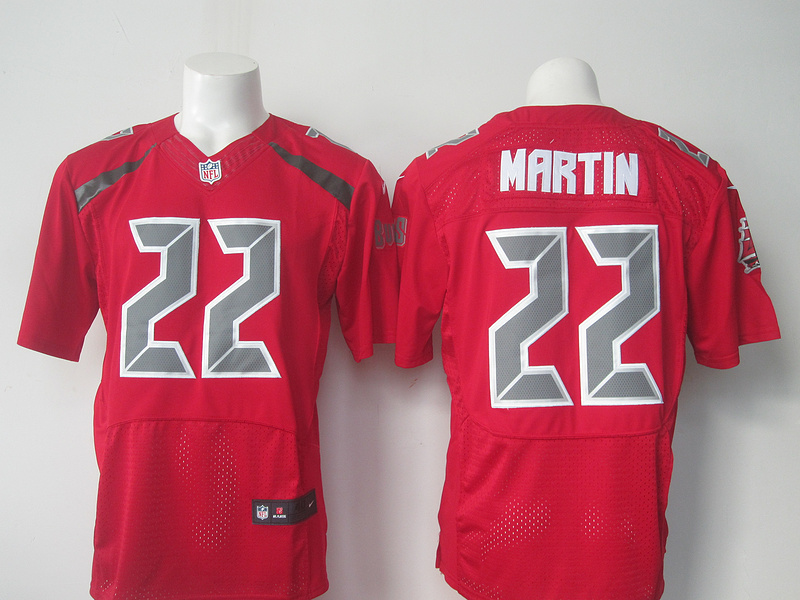 NFL Tampa Bay Buccaneers #22 Martin Red Elite Jersey