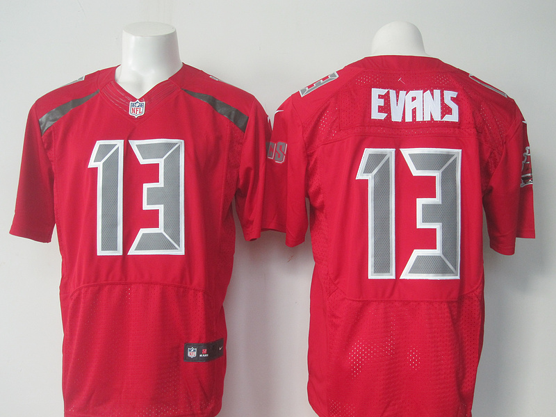 NFL Tampa Bay Buccaneers #13 Evans Red Elite Jersey