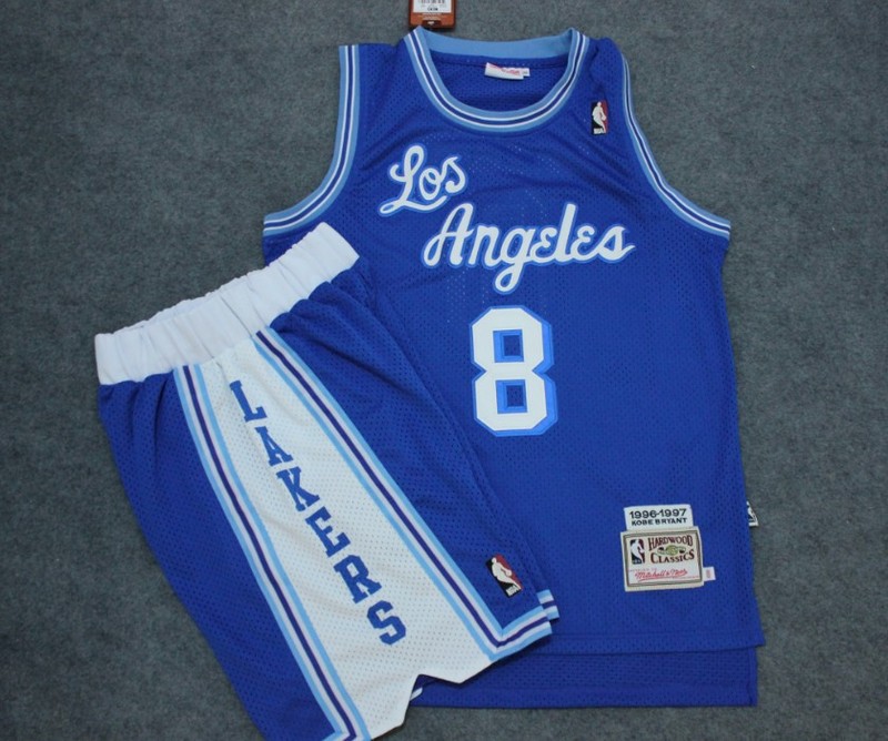 NBA Los Angel Lakers #8 Kobes Blue Jersey Suit