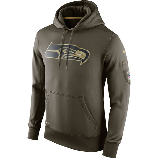 NFL Seattle Seahawks Green Salute To Service Hoodie