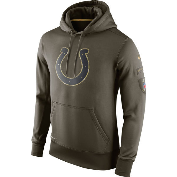 NFL Indianapolis Colts Green Salute To Service Hoodie