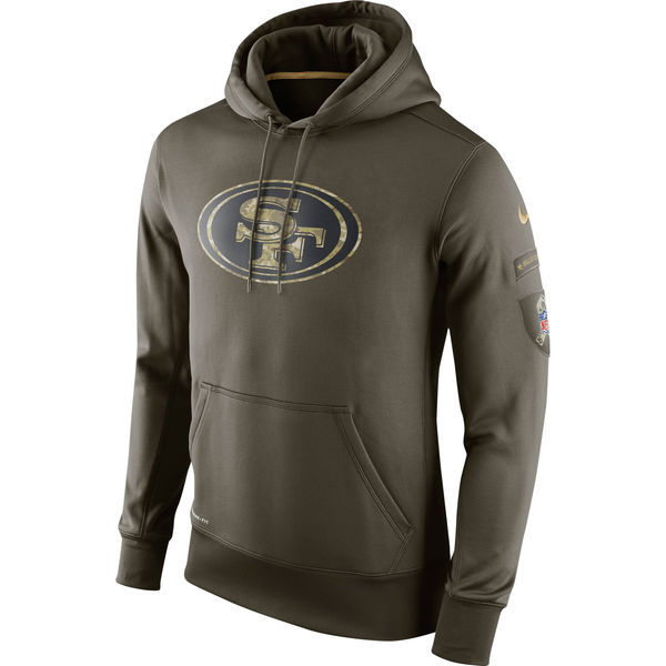 NFL San Francisco 49ers Green Salute To Service Hoodie