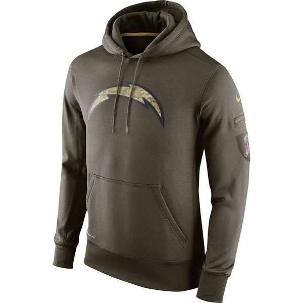 NFL San Diego Chargers Green Salute To Service Hoodie