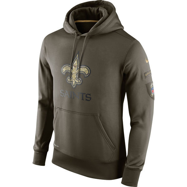 NFL New Orleans Saints Green Salute To Service Hoodie