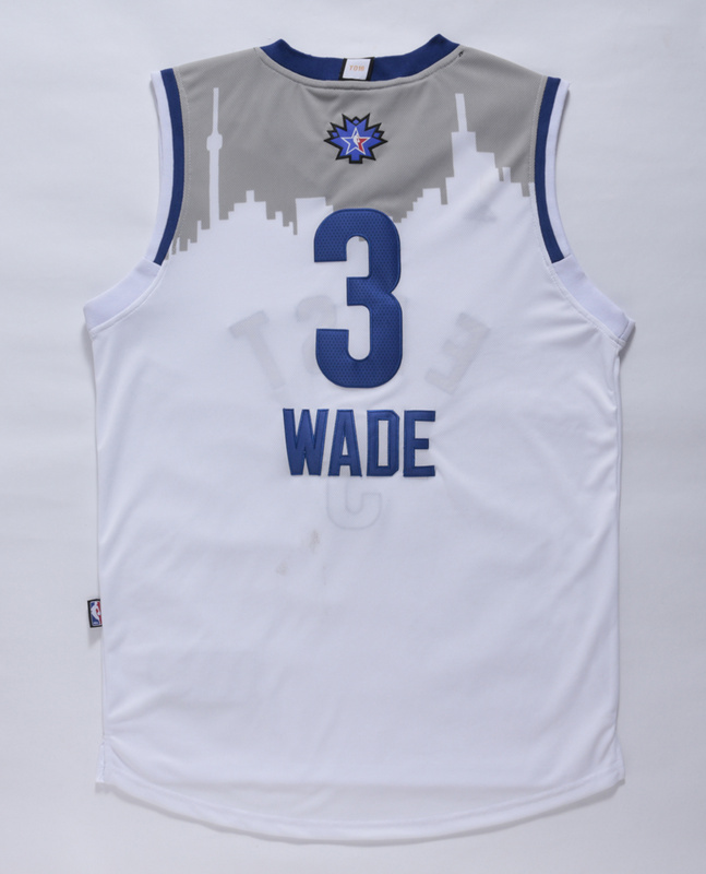 2016 NBA All Star Miami Heat #3 Wade White Jersey