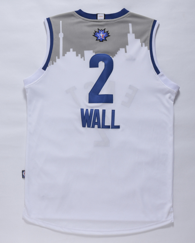 2016 NBA All Star Washington Wizards #2 Wall White Jersey