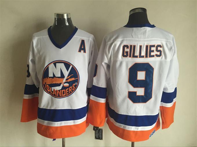 NHL New York islanders #9 Gillies White Jersey with A Patch