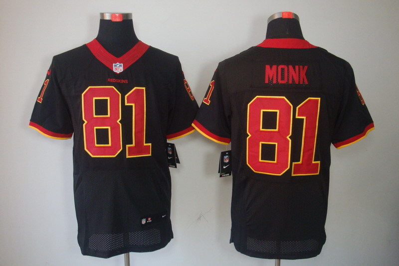 Nike NFL Washington Redskins #81 Monk Black New Jersey