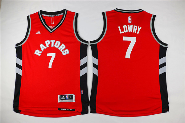 NBA Toronto Raptors #7 Lowry Red Youth Jersey