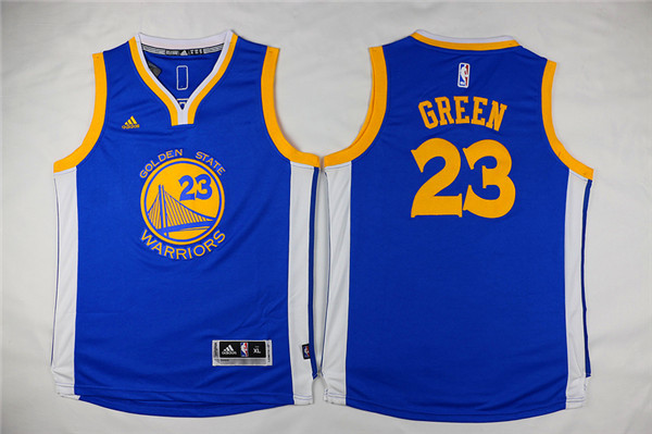 NBA Golden State Warriors #23 Green Blue Kids Jersey