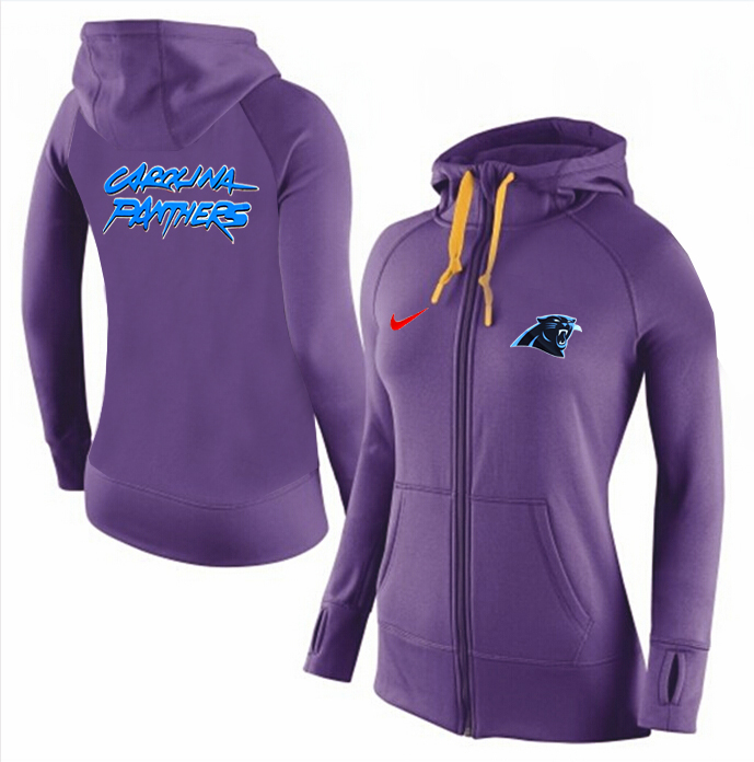 NFL Carolina Panthers Purple Women Hoodie