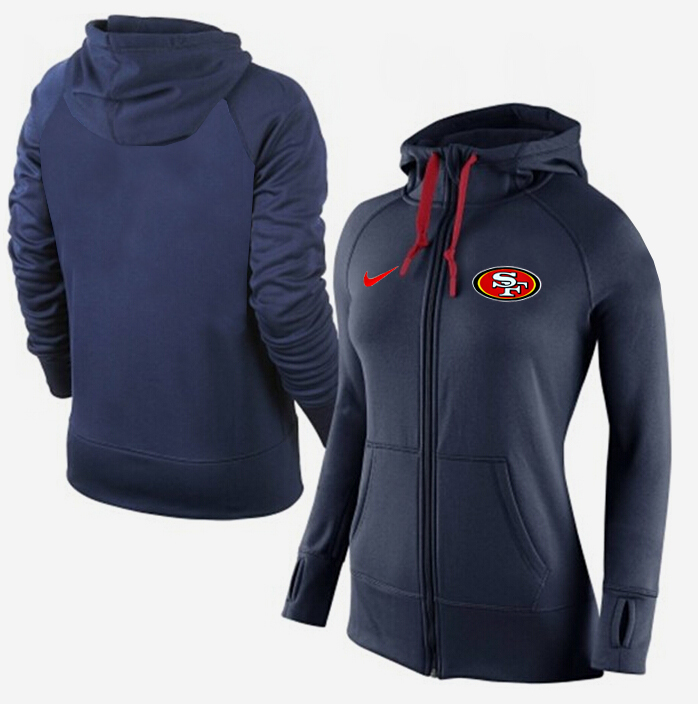 NFL San Francisco 49ers Women Hoodie D.Blue