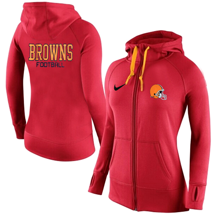 NFL Cleveland Browns Red Women Hoodie