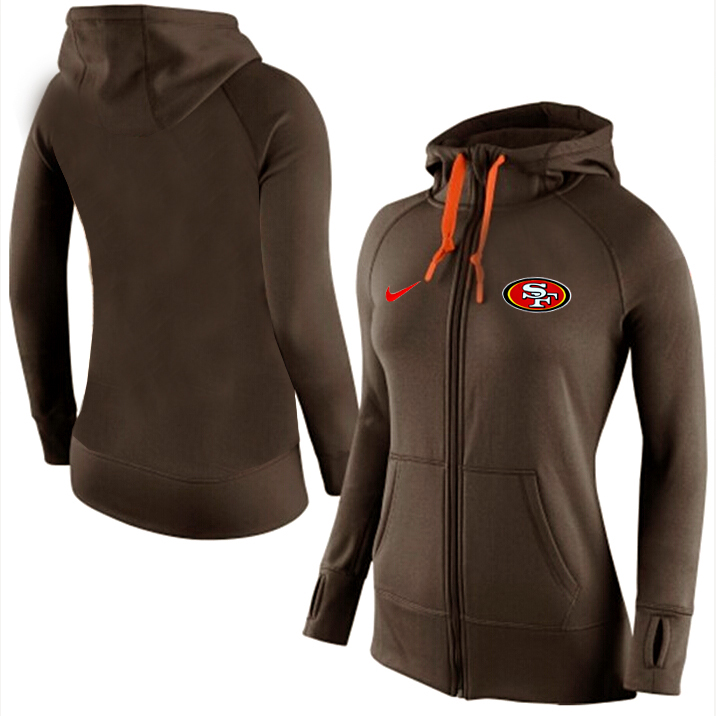 NFL San Francisco 49ers Women Hoodie Brown