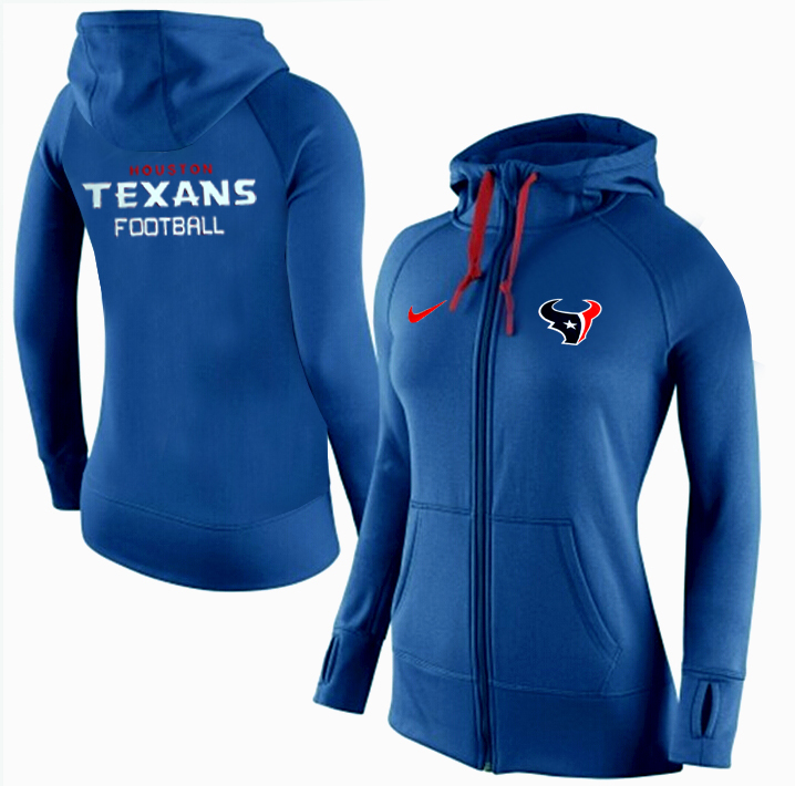 NFL Houston Texans Women Hoodie Blue