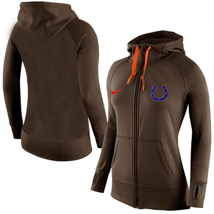 NFL Indianapolis Colts Brown Women Hoodie