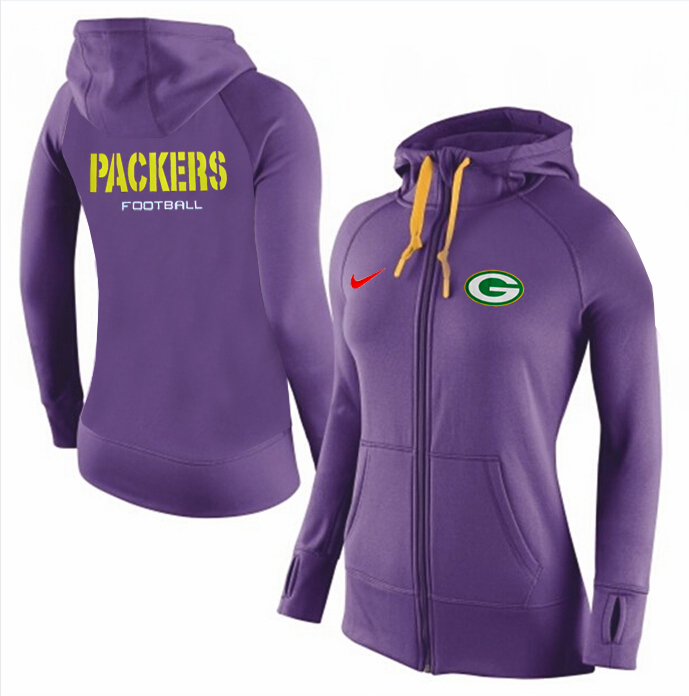 NFL Green Bay Packers Purple Women Hoodie