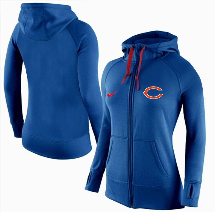 NFL Chicago Bears Blue Color Women Hoodie